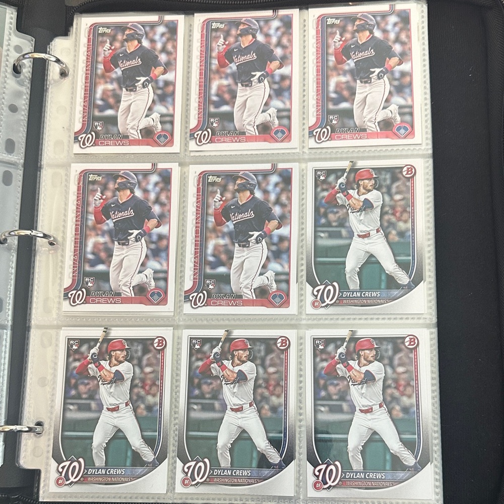 ⭐️ Dylan Crews Rookie Card Lot Nationals RC 2024 Topps & Bowman MLB Near Mint ⭐️